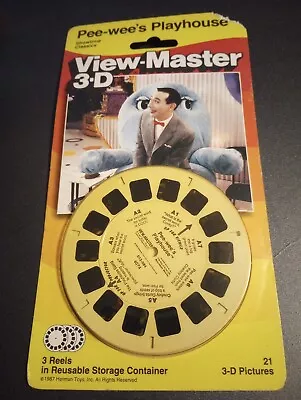 Vintage 1987 PeeWee's Playhouse View-Master Reels Sealed Pee-Wee Herman Toy • $16.99