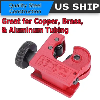 Mini Pipe Tubing Cutter 1/8  To 5/8  OD Copper Brass Aluminum Cutting HVAC Plumb • $5.95