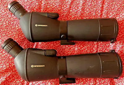 Pair (2) Bresser 20- 60x60 Zoom Spotting Scopes - Great Condition • £13.35