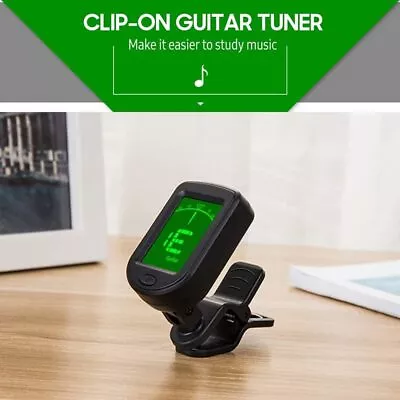 Digital Chromatic LCD Clip-On Tuner For Guitar Ukulele Violin Acoustic Electric • £5.39