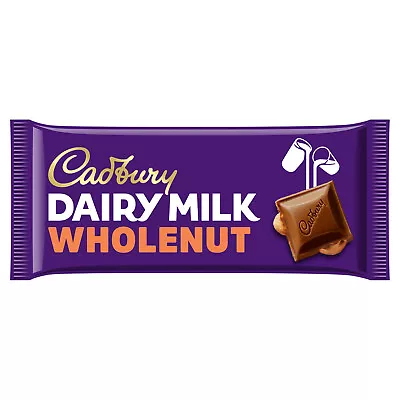 Cadbury Dairy Milk Whole Nut Chocolate Bar 3 X 180g • £13.98