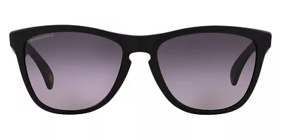 Oakley Frogskins (A) Men's Sunglasses Matte Black Frame Prizm Gray Gradient Lens • $135