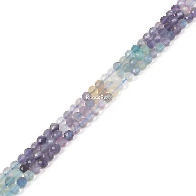 4mm Faceted Gemstone Round Sphere Loose Beads DIY Jewelry Making Strand 15.5-16  • £11.39