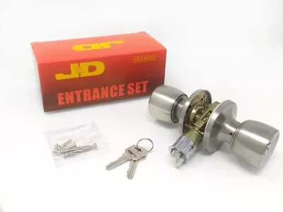Mobile Home Parts Entry Door Knob With 2 Keys Stainless • $19.99