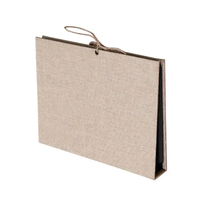 £20.78 • Buy Scrapbook Linen Hardcover Photo Albums Rope Strap