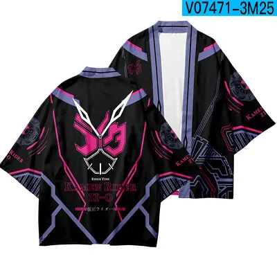Masked Rider Anime Kamen Rider Unisex Casual Short Sleeve Cosplay T-shirt J43 • $21.99