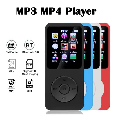 Portable MP3 MP4 Player Bluetooth E-book FM Radio Recorder Sports Music Player • $4.99