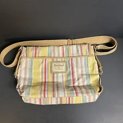 Fossil Bag Stripped Pattern Crossbody Purse Adjustable Strap ￼ • $14