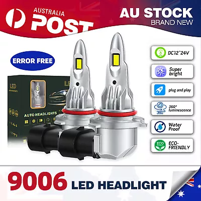 2X 9006 HB4 LED Headlight Bulbs Kit 6000K White High Low Beam Light Bulb 1000W • $42.09