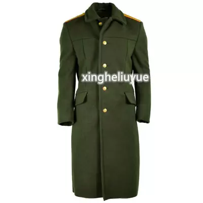 Orig. Russian Army Wool Overcoat Olive Military Officer Field Coat Greatcoat NEW • £78.95