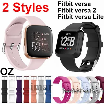 $5.50 • Buy For Fitbit Versa /Lite /Versa 2 Replacement Band Straps Wristband Silicone Watch