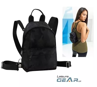 Womens Mini CAMO BACKPACK Mens Small Camouflage Sports Travel Pouch Bag Rucksack • £9.99