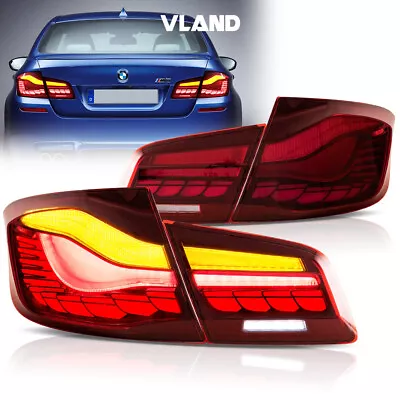 VLAND Full OLED Tail Lights For 2011-2017 BMW5 F10 F18 M5 W/Start-up Animation • $279.99