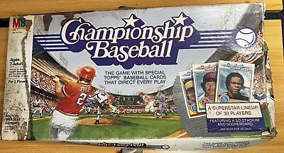 1984 Milton Bradley Championship Baseball Board Game + 29 Cards  • $30