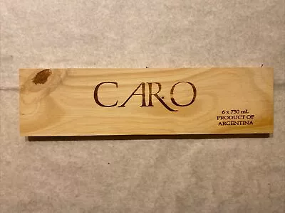 1 Rare Wine Panel Caro Argentina Vintage CRATE BOX SIDE 2/24 1332 • $7.95