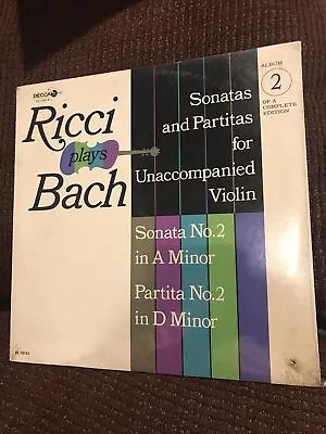 DL10151 Ricci Plays Bach Sonata No. 2 & Partita No. 2 For Unaccompanied Violin • $29.99