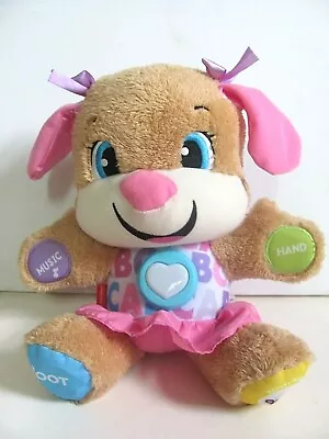 Fisher Price Laugh & Learn Smart Stages Pink Plush Interactive Puppy Dog 2017 • $28