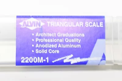 Alvin 2200M-1 Triangular Architect Scale Ruler Aluminum Graduations 12  New • $11.38