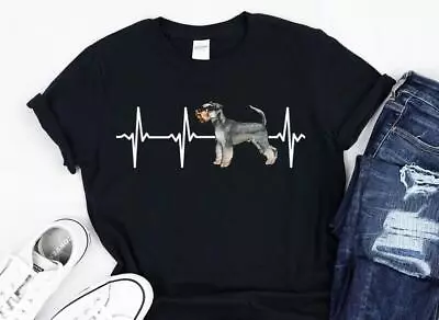 Miniature Schnauzer Dog Heartbeat Shirt Dog Lover Gift I Love My Dog TShirt... • $14.99