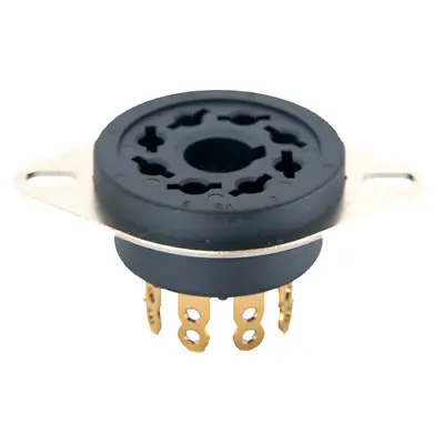 Belton Gold Plated Audiophile Grade 8 Pin Octal Chassis Mount Socket • $8.95