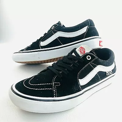 Vans Skate Old Skool Pro Black Sneakers Popcush Shoes US 8 Mens Skateboarding • $44.95