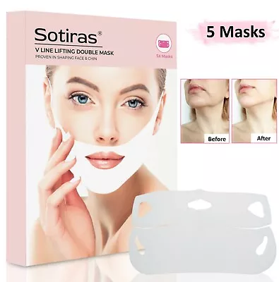 $16.99 • Buy V Shaped Slimming Face Mask | Double Chin Reducer For Firm Young Look (5 Patch)