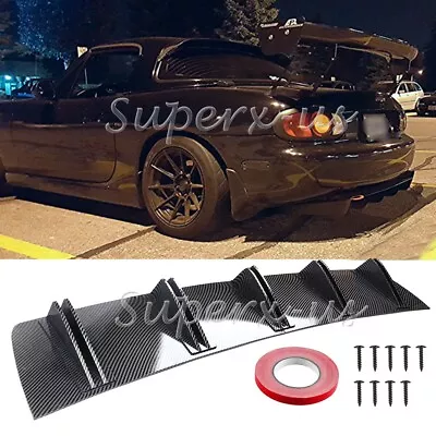 For Mazda 2 3 5 6 MX5 MX6 CX3 Rear Bumper Lip Diffuser Splitter Shark 5-Fins • $44.95