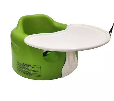 Lime Green BUMBO Baby Floor Seat W/Adjustable Safety Restraint Strap Belt & Tray • $25.75
