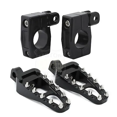 Motorcycle 1  25mm Highway Foot Pegs Engine Guard Footrest Mount Universal Fits  • $43.97