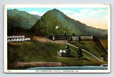 Fort Cumberland 1754-1756 WB Postcard Cumberland Maryland MD • $4.11