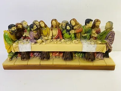 The Last Supper  Lords Supper  Sculpture By  A Giannetti Made In Italy HEAVY • £52.01