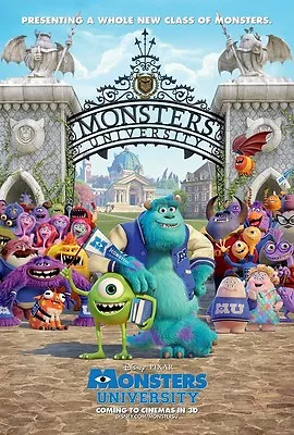 Walt Disney's Monsters University Movie Poster Print  :  11 X 17 Inches  • $13.96