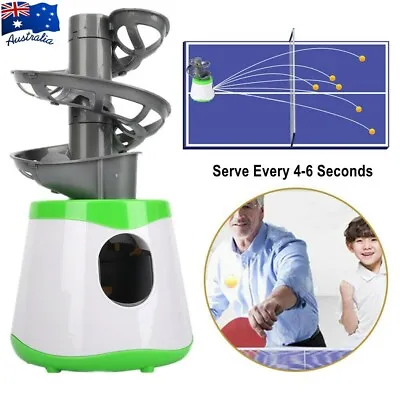 Portable Table Tennis Ball Machine Launcher Auto Ping Pong Robot Equip Kids Gift • $27.02