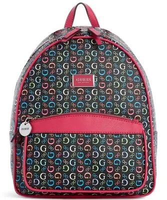 $89.99 • Buy NEW GUESS Women's Rainbow Logo Print Backpack Bag Handbag Purse
