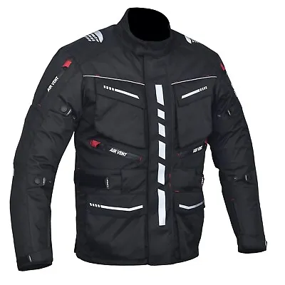 Men's Cambridge Motorbike/Motorcycle Jacket Textile CE Approved Armour • $55.98