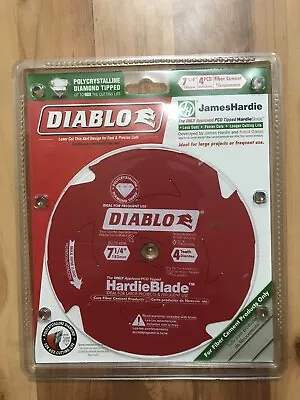 DIABLO Hardie Blade D0704DH 7-1/4  X 4T Fiber Cement Diamond-Tipped Blade • $33