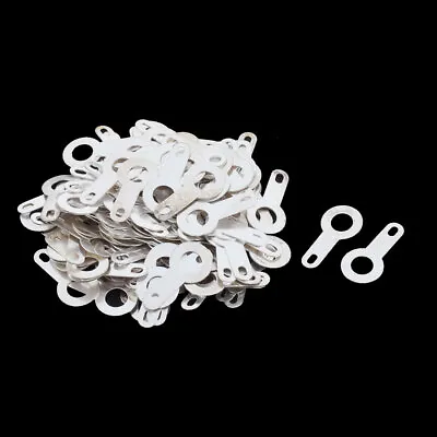 M4.2 Lug Plate Solder Ring Terminal Connector Crimp Silver Tone 100pcs • $8.94