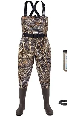 Hisea Camo PVC Fishing Waders (US Shoe Size M10/W12) • $52.99