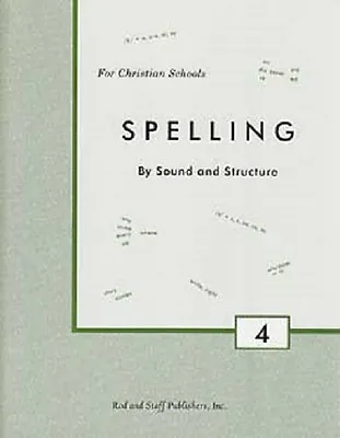 $11.95 • Buy Rod And Staff - Spelling Grade 4 - Spelling By Sound And Structure - Workbook