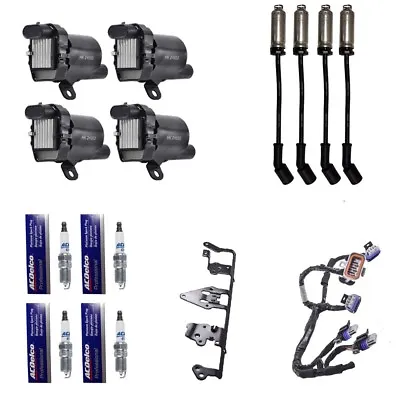 4 Herko Coils + 4 OEM Spark Plugs + 4 Herlux Wires + 1 Bracket &Harness • $190.55