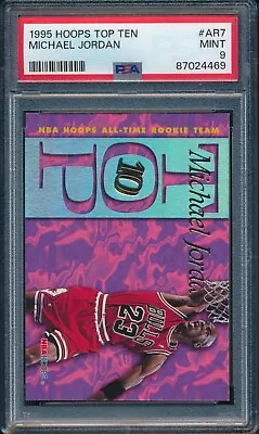 1995 Hoops Top Ten Basketball Michael Jordan #AR7 PSA 9 BULLS MINT HOF • $43.23