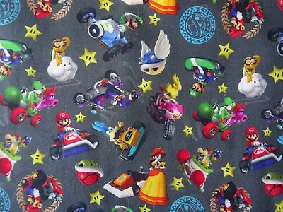 Super Mario Cotton Fabric 59 Inch Width • $10.40