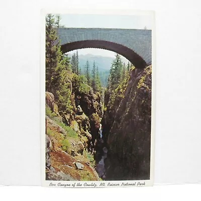 Postcard Vintage Box Canyon Cowlitz Mt Rainier National Park Washington • $2