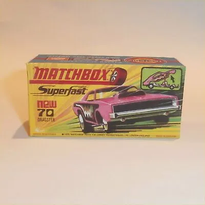 Matchbox Lesney Superfast 70 D Dodge Dragster H Style Repro Box • $8.47