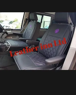 Vw Transporter T5 T6 Seat Covers Kombi 5 Seaters 1+1 & 1+2 Rear With Vw Logos • $348.47