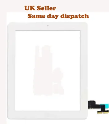 For IPad 2 A1395 A1396 A1397 Front Touch Screen Digitizer Glass White Lens • £8.99