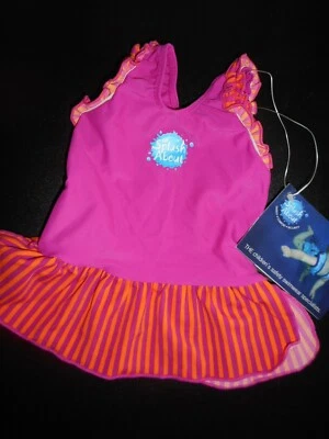 £4.99 • Buy Girls 'SPLASH ABOUT' Frou-Frou SWIM DRESS/TOP, SIZE SMALL (0-3 MONTHS), Swimwear