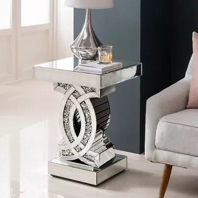 Luxury Crushed Diamond Bedside Table  New • £199