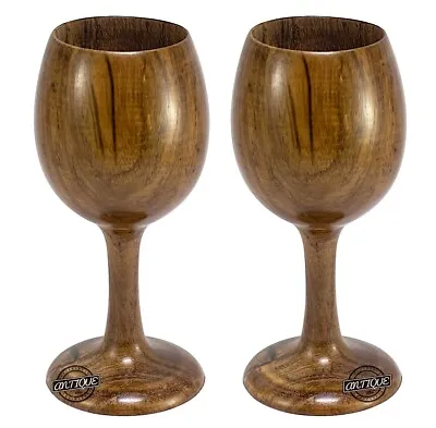 Medieval Viking Wooden Wine Glass Goblet Cup Rustic Classic Tea Mug Party Gifts. • $30.34