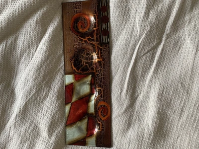 £9.99 • Buy Handmade Glass Tea Light Holder Tray